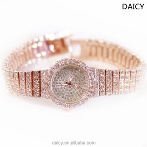 DAICY High End Unique Design Round <strong>Bling</strong> <strong>Bling</strong> Full Diamond <strong>Lady</strong> <strong>Watch</strong> - Product Image 6