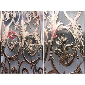 Europe Style Interior Decoration Laser Cut Metal Room Screen Divider