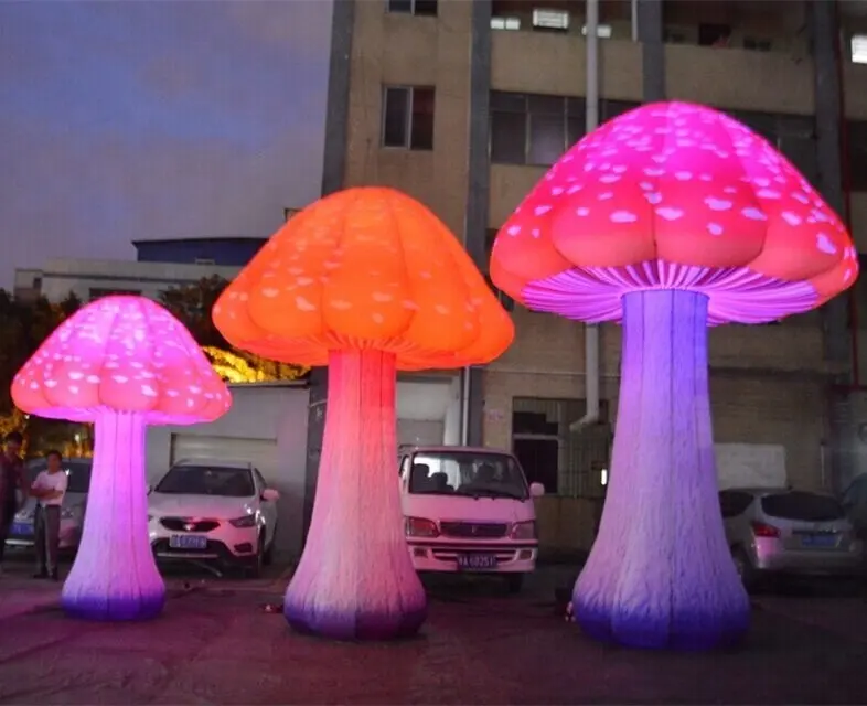 Красивый Надувной световой гриб для украшения вечеринки/гигантский надувной гриб для продажи