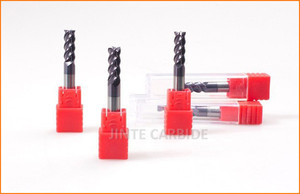 4 flautas straight <span class=keywords><strong>caña</strong></span> end mills herramienta del cortador hrc55 - Product Image 3