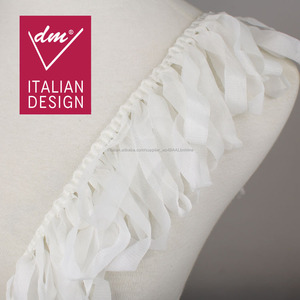 Nuovi prodotti 10 cm larghezza ricamo bianco tessuto del costume frangia per abiti - Product Image 1