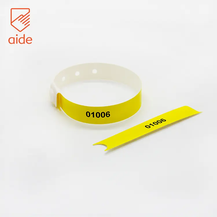 Een Keer Gebruik Clear Identificatie Vinyl Pvc Hotel Plastic Vinyl Wrist Band Polsbandjes Armbanden