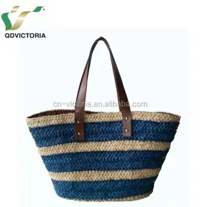 Qingdao victoria women's corn husk straw beach Hand shoulder Bag wholesale SHN victoria straw women vt51086 simple