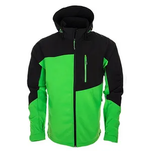 Fabrika doğrudan satış erkek kontrast moda açık ceket rüzgarlık ceket ısınmak ucuz Softshell ceket