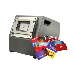 Máquina de corte de perfuração de cartão, elétrica, pvc, cartão de identificação, plástico, cortador
