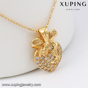 32547 Xuping Fashion <strong>Heart</strong> Design Zircon <strong>18k</strong> <strong>Gold</strong> Color <strong>Pendant</strong>