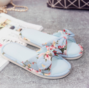 Zapatillas de lino de verano para mujer, calzado para casa, interior y exterior, para baño, resistente al deslizamiento, con flores rotas