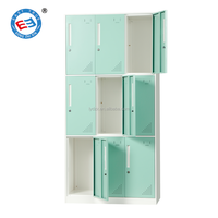 Casier de vestiaire personnel en acier 1236 avec porte, casier de rangement pour vêtements en métal pour salle de sport et école