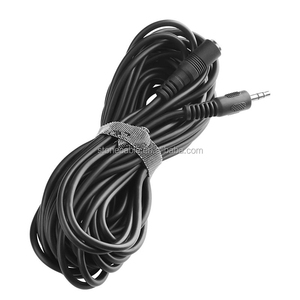ชุบนิกเกิล6FT 1.8M Hi-Fi เสริม3.5มม.สายเคเบิลเสริม3.5มม.สเตอริโอรถ Aux สายสีดำ