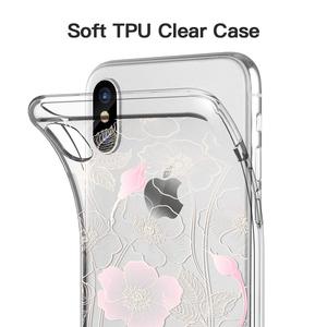 A Custom Bianco Crema IMD Per il <span class=keywords><strong>iphone</strong></span> XS NAX <span class=keywords><strong>XR</strong></span> Clear Sottile <span class=keywords><strong>Protettiva</strong></span> Morbida di TPU Floreale di Disegno Del Fiore cassa - Product Image 4