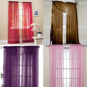Colcha de casa listas y paneles transparentes de cortina de ventana a juego, Ideas de nuevos productos 2019 Organza Cortinas Para Sala de estar/ - Product Image 5