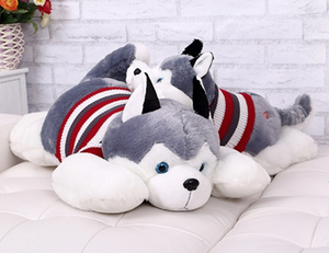 Cuscino <span class=keywords><strong>Husky</strong></span> animale creativo del giocattolo della peluche del cane inclini di <span class=keywords><strong>Husky</strong></span> siberiano con il maglione - Product Image 3