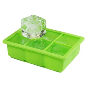 LFGB Được Phê Duyệt Bán Buôn 6 Sâu Răng Silicone Cá Nhân Ice Cube Tray Với Nắp - Product Image 4