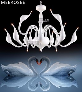 Lampadario Moderno <span class=keywords><strong>a</strong></span> Forma di Cigno Bianco, Illuminazione Romantica Sospesa <span class=keywords><strong>Nera</strong></span>, <span class=keywords><strong>Lampada</strong></span> <span class=keywords><strong>a</strong></span> <span class=keywords><strong>Sospensione</strong></span> - Product Image 1