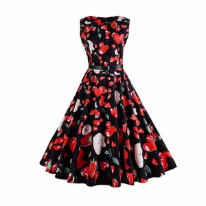 Il nuovo abito da donna stampato alla <span class=keywords><strong>fragola</strong></span> per la festa in spiaggia B020 - Product Image 5