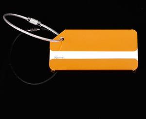 Regalo de la promoción de metal de aluminio de etiqueta de equipaje con alambre de acero inoxidable cable de la <span class=keywords><strong>cuerda</strong></span> - Product Image 3