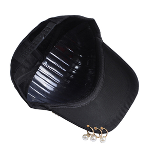Casquette de baseball élégante à facture courte en faux cristal 5 panneaux bon marché doux Bling Blings