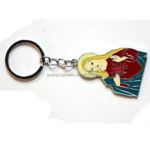 Mới Nhất Kẽm Hợp Kim Mềm Men Trinh Nữ Mary <span class=keywords><strong>Keychain</strong></span> Số Lượng Lớn Tùy Chỉnh Vòng Chìa Khóa - Product Image 3