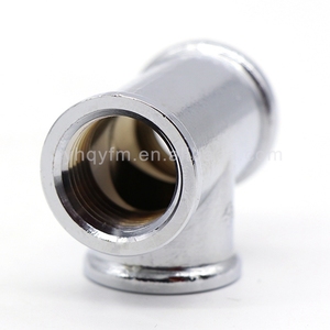 <span class=keywords><strong>CP</strong></span> Tốt Nhất chất lượng tốt nhất bán giả mạo hệ thống nước ống phụ kiện brass equal tee nữ chủ đề phụ kiện - Product Image 3