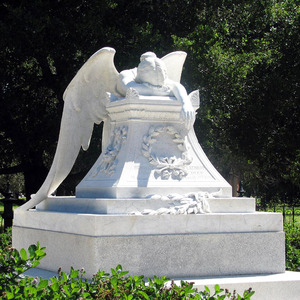 Estatua de cementerio de mármol de Ángel llorón y tumbado, tallada a mano