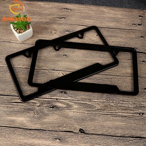 Hot bán chúng tôi tiêu chuẩn thép không gỉ lớp phủ màu đen và chrome metail tấm giấy phép khung xe khung giấy phép - Product Image 2