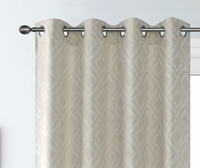XXC Cortinas Jacquard de Alta Calidad, Diseños Suaves y Económicos, 100% Poliéster, Tela Jacquard para Cortinas, Cuerda de Cuentas, Ojal para Ventana, 160gsm