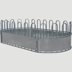 Aço bale loop top Entregando Equipamento portátil gado cavalo feno alimentador com telhado alimentadores animais