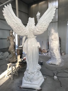 Escultura Decorativa de Ángel Dorado para Jardín, Estatua de Ángel de la Diosa de la Luz - Product Image 6