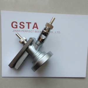 Beer Keg Adapter G Sistema Keg Coupler G604 con Mango negro 304 Cuerpo de acero inoxidable Conector de barril - Product Image 2