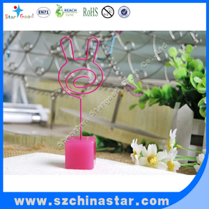 <span class=keywords><strong>Rose</strong></span> couleur cube résine base mémo clip titulaire <span class=keywords><strong>de</strong></span> la carte place pour mariage - Product Image 2