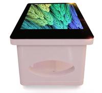 Soporte 43 "pulgadas LED LCD mesa táctil interactiva con Mini PC integrado Win10 Android OS para publicidad juego Mesa inteligente