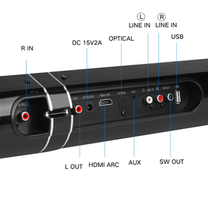 Chất lượng cao phổ biến chia và không thể thiếu treo tường rạp hát tại nhà hệ thống RC BT không dây Soundbar loa với CE FCC ROHS PSE - Product Image 4