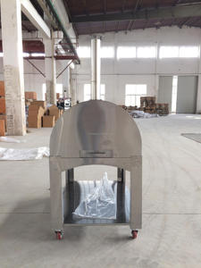 Italy Style High Quality Household Manual Rotating Pizza Wood Fired Oven for Cooking Garden Party With <strong>Firebricks</strong> - Product Image 4