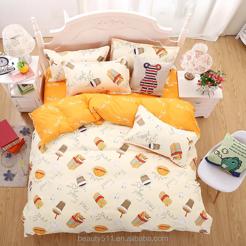 Megumi Kato diy bedding sets customize children bed sheet BS362