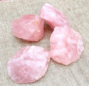 Lớn tự nhiên thô Rose <span class=keywords><strong>Quartz</strong></span> pha lê đá đá mẫu cho khác pha lê thủ công Mỹ nghệ - Product Image 2