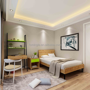 Cadena comercial edificio de apartamentos con tipo económico muebles del dormitorio con metal flor - Product Image 1