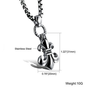 Marnary Kalung Gaya Gotik, Perhiasan Liontin Stainless Steel Sederhana Modis - Product Image 5