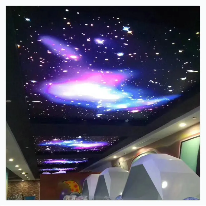 เพดานยืดเพดานอินฟินิตี้3D,ภาพลวงตา3D ผลบนเพดานยืด,อิงค์เจ็ทในร่มตกแต่งฟิล์มเพดานยืด