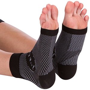 Meias de compressão de fascite plantar, tornozelo, alívio de dor no calcanhar, arco de pés, aquiles, tendão, apoio noturno, manga para pés - Product Image 1