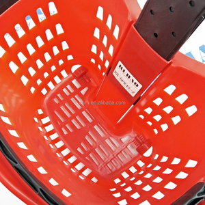 RH-BPR42-2 530*385*430 mét 42L Màu Đỏ đẩy xử lý giỏ Chất lượng cao mua sắm cán giỏ hàng với kính thiên văn xử lý - Product Image 6