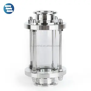 Santhai Sanitária Aço Inoxidável Straight Inline Tipo Tri Clamp Tubular Sight Glass