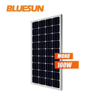 BlueSun best 100w solar panel price 100 wp low price mini solar panel 12v 100 w in sri lanka