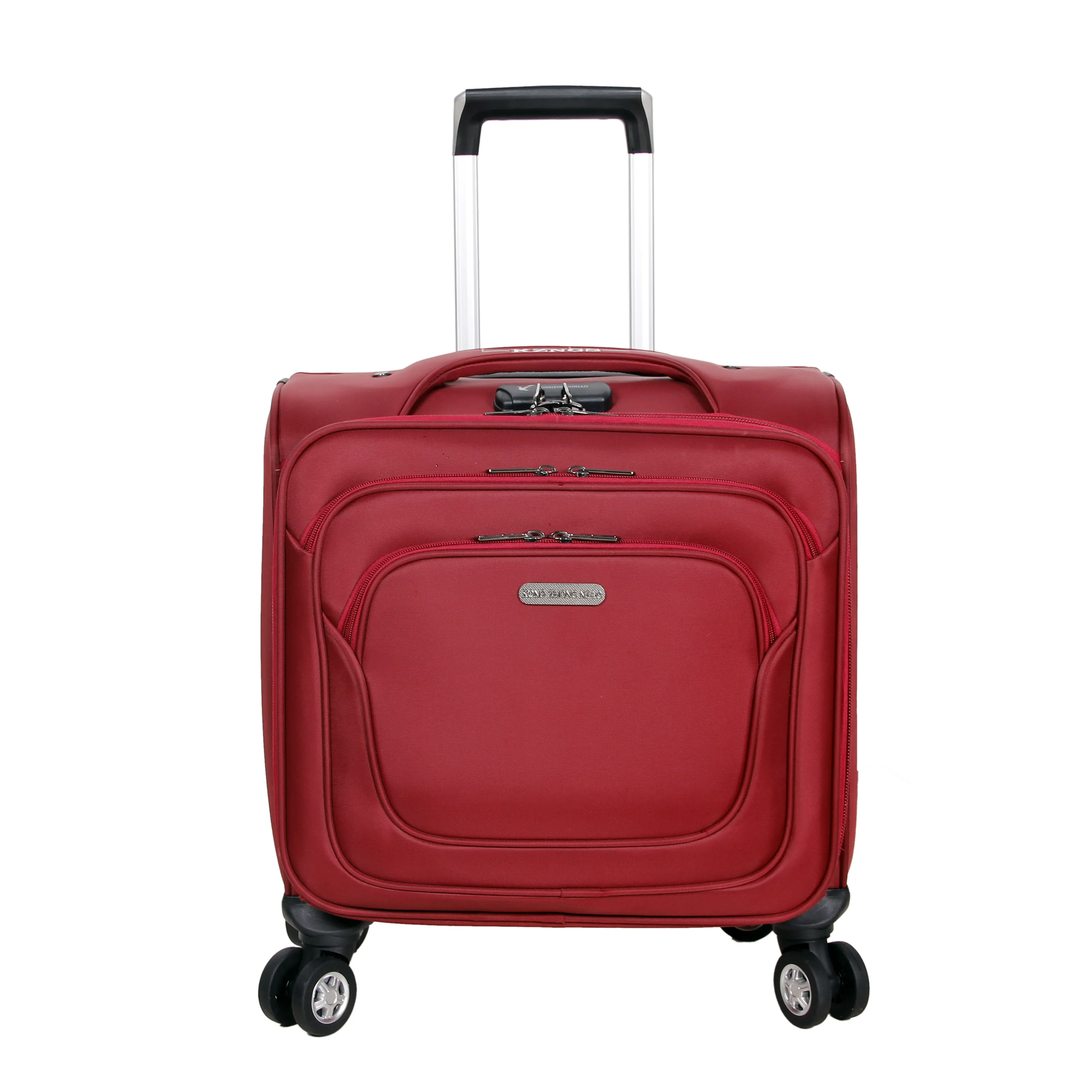 Fashion luggage eminent pilot cabin trolley case with laptop compartment travel suitcase