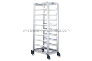 승인되는 세륨을 가진 고품질 스테인리스 음식 납품 쟁반 트롤리 - Product Image 2