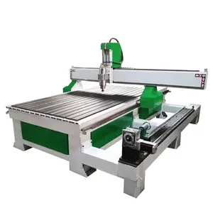 High Quality 4 Axis Wood CNC Carving Machinery with Rotary Axis for Furniture Legs