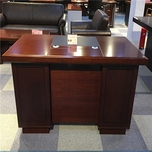 <strong>Mdf</strong> Veneer Executive Office Furniture Solid Wood <strong>Computer</strong> <strong>Table</strong> Boss Office Desk - Product Image 2