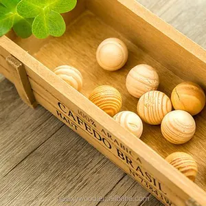 Dia 1 inch pine beech schima Unfinished wooden carving balls with no hole