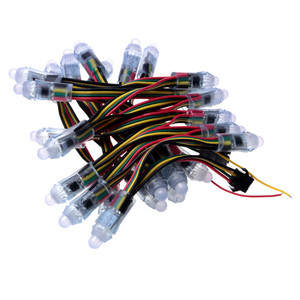 Wasserdichtes digitales RGB-<span class=keywords><strong>LED</strong></span>-Punkt licht 12mm <span class=keywords><strong>Pixel</strong></span> SM16716 UCS1903 WS2811 <span class=keywords><strong>6803</strong></span> Eits Warm White Light Chip Material Epistar