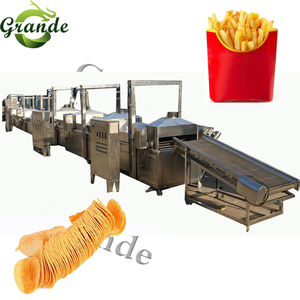 Halbfrittierte Kartoffel-Produktionslinie 150-2000KG Kleine Produktionslinie für Pommes Frites Kartoffelchips-Linie Spiralkartoffelschneider - Product Image 3