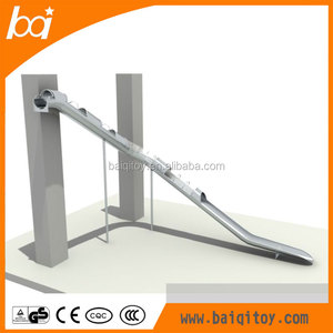Meilleures ventes : Toboggan en <span class=keywords><strong>acier</strong></span> inoxydable au design unique, pour intérieur ou extérieur, toboggan métallique haut de gamme en forme de S pour aire de jeux - Product Image 2